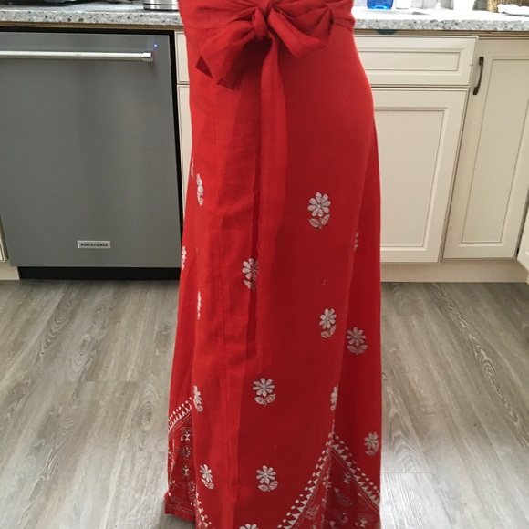 Hand Embroidered wrap skirt NWOT - Picture 1 of 4